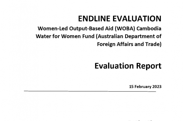 End-line Evaluation Report for Women-Led Output-Based Aid (WOBA) Cambodia